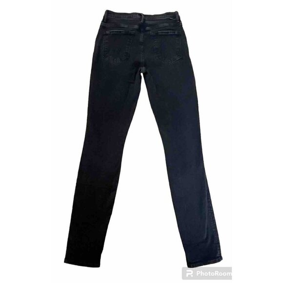 Mother The Pixie Swooner Skimp Women's Sz 26 Black Not Guilty High Rise Jeans - Picture 3 of 12